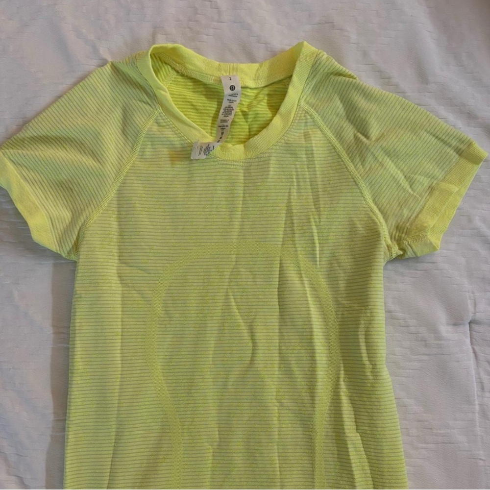 Lululemon Neon Yellow Tee